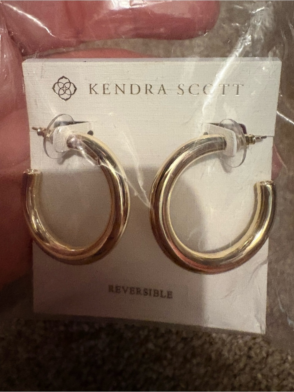 New Kendra Scott Gold Hoop Earrings